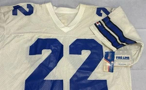 Dallas Cowboys Emmitt Smith Jersey Men’s Size 48 Champion White Vintage USA NWT - Picture 1 of 12