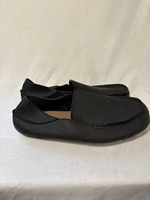 UGG Hombre Zapatillas Sin Cordones Informales Cuero Negro Talla 9 Totalmente Nuevas Foto 1 de 4