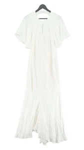 Karen Millen Women's Maxi Dress UK 12 White Viscose with Polyester Maxi - Picture 1 of 6