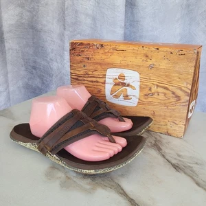 Cushe MANUKA WRAP cuir SLIDES homme taille 12 marron - Photo 1/14