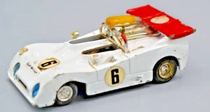 Vintage Shinsei Mini Power - Gulf Mirage 402 1:39 White ( Pull Back Car ) !!! - Picture 1 of 5