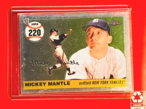 2006 Topps Chrome Mickey Mantle historia de jonrones MLB Yankees de Nueva York 😎 - Imagen 1 de 2