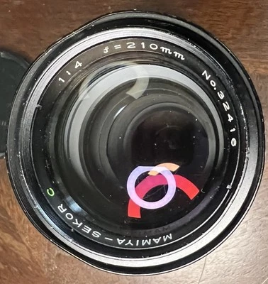 MAMIYA SEKOR C 210mm f/4 MF Lens for M645 - AS IS Condition - Image 1 of 4