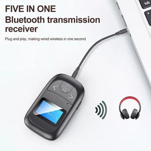 Bluetooth 5.0 Transmitter and Receiver 2-in-1, Wireless Audio Adapter, Bluetooth - Picture 1 of 17