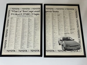 REVISTA RETRO ENMARCADA Original Mk4 Toyota Celica ST162 Publicidad Hombre Arte de Pared Cueva - Imagen 1 de 3