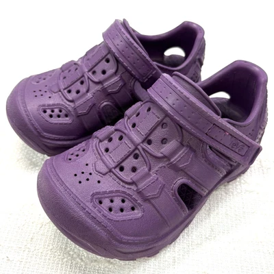 Teva Kids Purple EVA Closed Toe Clog Sandals Size T8 Water Shoes Lightweight EUC - Image 1 of 4