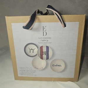 Set of 4 Royal Doulton By ELLEN DEGENERES 5.5" Porcelain Bowls NEW IN BOX - Picture 1 of 5