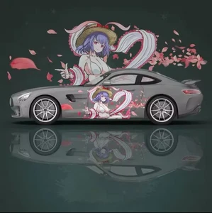 Calcomanías de coche personalizadas Itasha; calcomanías de coche inspiradas en anime; calcomanía lateral Itasha, ambos lados - Imagen 1 de 1