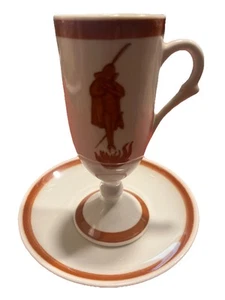 Carr China Devil New Orleans Demitasse Cup Saucer Set Of 6 1950s 12 Pieces - Bild 1 von 9