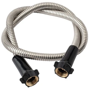 Yanwoo 304 Stainless Steel 4ft Garden Hose with Female to Female Brass Connec... - Picture 1 of 6