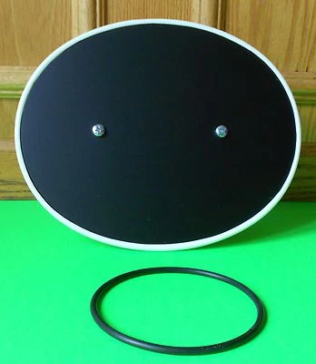 YAMAHA MX175 MX250 MX360 YZ250 VINTAGE STYLE RAISED EDGE FRONT # PLATE COMPLETE - Image 1 of 2