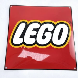 Large LEGO Logo Enamel Sign 40 x 40 cm - Picture 1 of 5