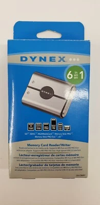 Dynex 6 in 1 Memory Card Reader/Writer   NEW in open Package - Image 1 of 3