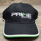 Prime Rentals Mining & Construction Equip Hire Advert Cap Black Green OSFA Hat