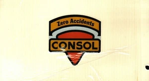 SCHÖNES NULL UNFÄLLE SCHILD CONSOL KOHLE CO. BERGBAU AUFKLEBER # 1226 - Bild 1 von 1