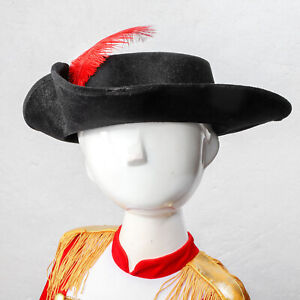 Adults Headwear 1920s Wide Brim Hat Nightclub Musketeer Hat Vintage Zoro Cap