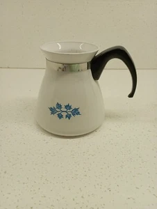 Verseuse Théière, Cafetière En Céramique Blanche Avec Décor, Pyroflam - Bild 1 von 6