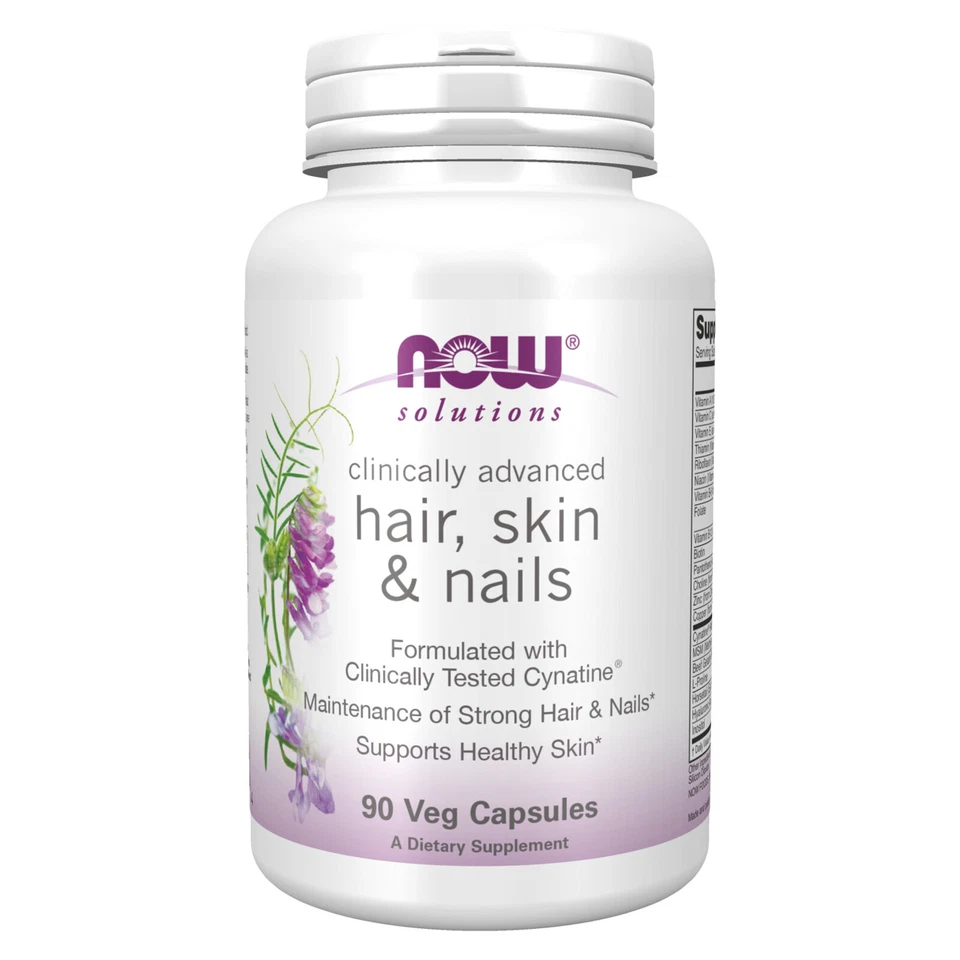 NOW FOODS Hair Skin & Nails 90 Veg Capsules - Image 1 of 4