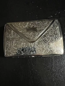 VINTAGE COLIBRI OF LONDON SILVER TONE, with Filigree  - Picture 1 of 9