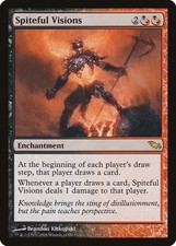 Spiteful Visions Shadowmoor HEAVILY PLD Black Red Rare MAGIC MTG CARD ABUGames