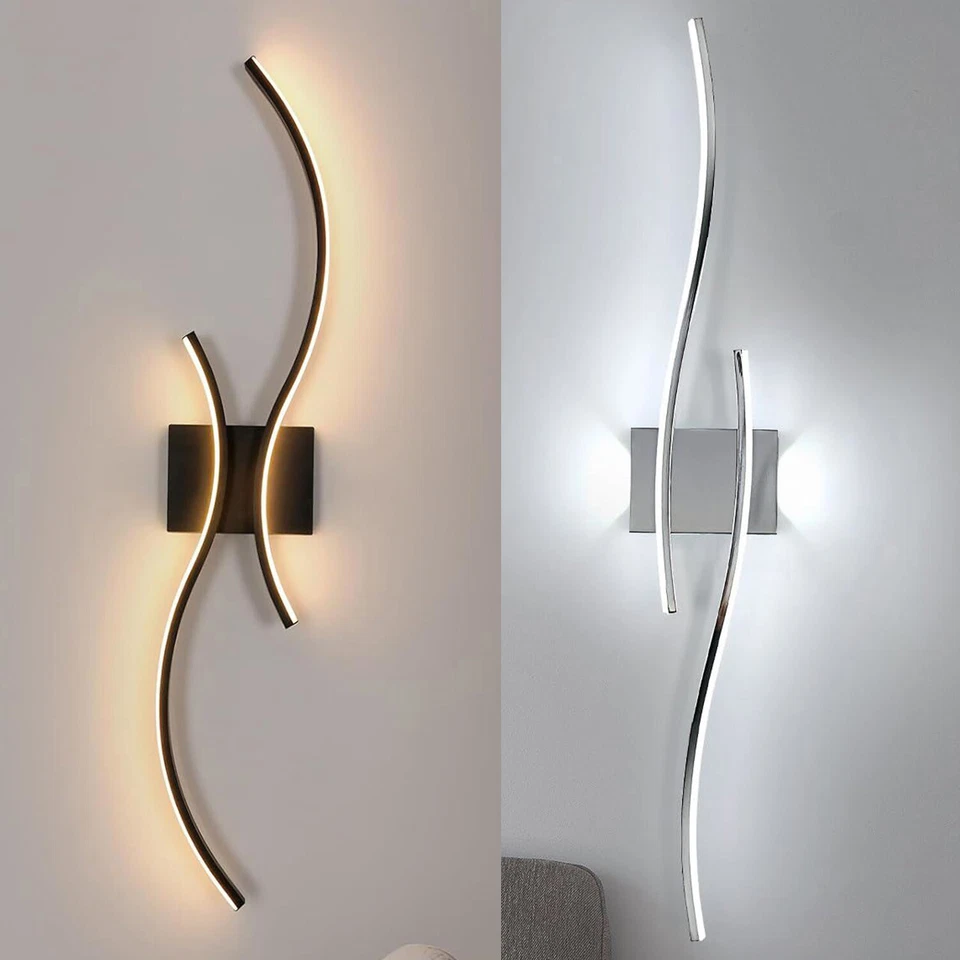 2X LED Wandleuchte 89CM Lang Moderne Wandlampe Wohnzimmer Schlafzimmer Treppen - Bild 1 von 1