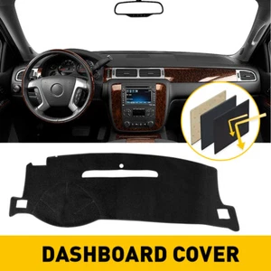 Dashboard Cover Dash Cover Mat Carpet Pad Custom For 2007-2013 GMC Sierra Pickup - Picture 1 of 9