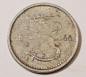 *Finland * 50 penniä * 1944 * Iron *condition *1+*Very RARE ** - Picture 1 of 2