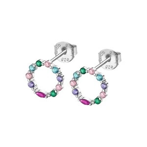 Pendientes redondos Lotus Silver en plata y circonitas LP3246-4/1 - Imagen 1 de 1