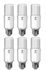 (6 bulbs) GE Bright Stik LED Light Bulb, 5 watt, 450 lumen 2700K soft white - Picture 1 of 2