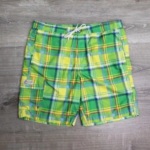 Traje de baño Chaps verde/rojo/azul/amarillo a cuadros para hombre talla grande - Imagen 1 de 10