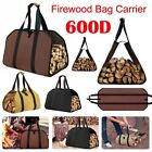 Firewood Carrier Durable Canvas Log Carrier Heavy Duty Carring Bag with Handles