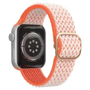 Adjustable Nylon Smartwatch Strap with Wave Pattern for iWatch Series 1-8 - Picture 1 of 17