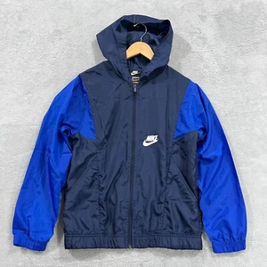 Nike Jacket Boy's XL Windbreaker Lightweight Blue CU9207 Windbreaker Y2K - Picture 1 of 9