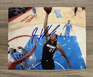NBA Hassan Whiteside Signed Autographed 8x10 Photo Authentic Miami Heat