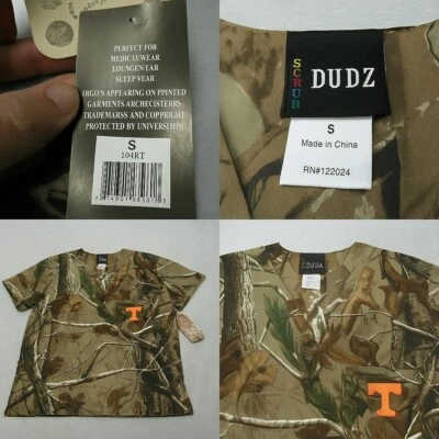 Рубашка скраб Realtree мужская маленькая зеленая камуфляжная подходит для большой медицинской униформы медсестры НОВАЯ - Изображение 1 из 4