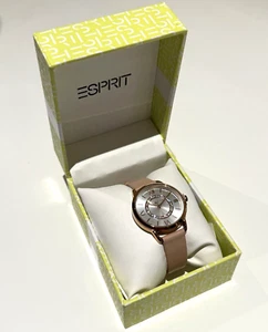 ESPRIT Damenuhr Roségold mit Rosélederarmband ES1L4181035 Neu in Box - Bild 1 von 16