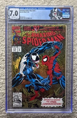 CGC 7.0 ASM #375 1993 Manufacturing Error w/ Custom Label 🔑 1st App. Weying - Image 1 of 2