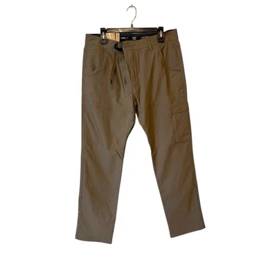 Pantalones Prana Zion II Marrón Barro Bolsillos Carga Elastizados Calce Ajustado Para Hombres 36x32 Nuevos Foto 1 de 4