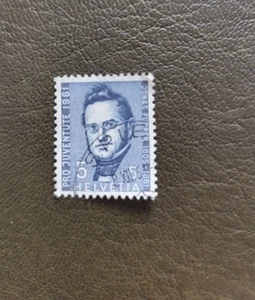 Switzerland Famous first president Jonas Furrer stamp 1966 A-10 - Imagen 1 de 2