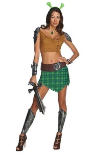 VESTIDO ELEGANTE PARA MUJER ADULTA PRINCESA FIONA SHREK GUERRERA DISFRAZ DE HALLOWEEN - Imagen 1 de 2