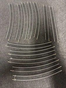 Vtg Bachmann HO Scale Lot of (12) R-18" 30 Degree Curved-straight  Made In China - Picture 1 of 19