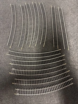 Vtg Bachmann HO Scale Lot of (12) R-18" 30 Degree Curved-straight  Made In China - Image 1 of 4