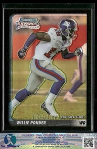 Refractores Willie Ponder 2003 Bowman Chrome #209 SN,RC New York Giants 6,2P - Imagen 1 de 2