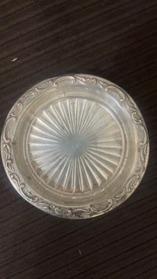 Linda bandeja de prata esterlina antiga Hallmarked 1800s Gorham 925 (A 2329) 39g - Imagem 1 de 4