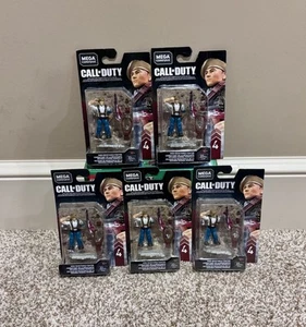 Five Mega Construx Call Of Duty WWII Resistance Series Four Set NIB DIORAMA - Picture 1 of 4