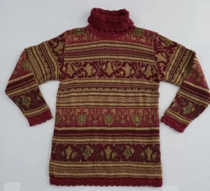 LIZSPORT NORDIC HOLIDAY GOLD SHIMMER LAYERING LONG SKI SWEATER MUJER MEDIANA - Imagen 1 de 5