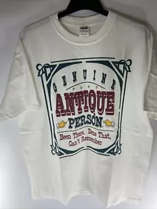 Vtg 1993 Genuine Antique Person Been There,Done That Mens XL T-Shirt USA - Picture 1 of 9