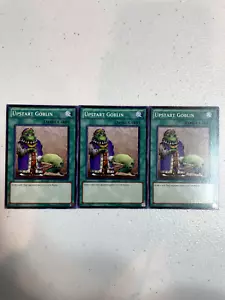 yugioh upstart goblin 3x dem1-en014 dem1 srl-en033 srl playset - Picture 1 of 1