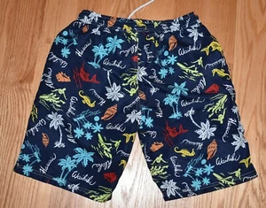 Vivo Biniya Boys Hawaiian Swim Suit Surfer Seahorse Shells Waikiki, Palm Trees L - Picture 1 of 8