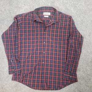Mizzen+Main Shirt Mens XLarge Red/Blue Plaid Button - Picture 1 of 11